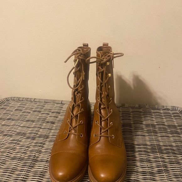 Michael kors cognac leather booties new - Picture 5 of 10